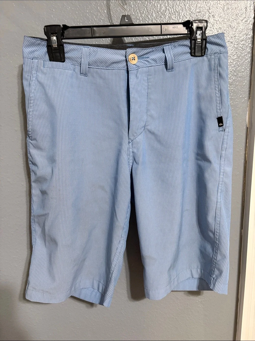 Light Blue Pinstripe Men's Shorts